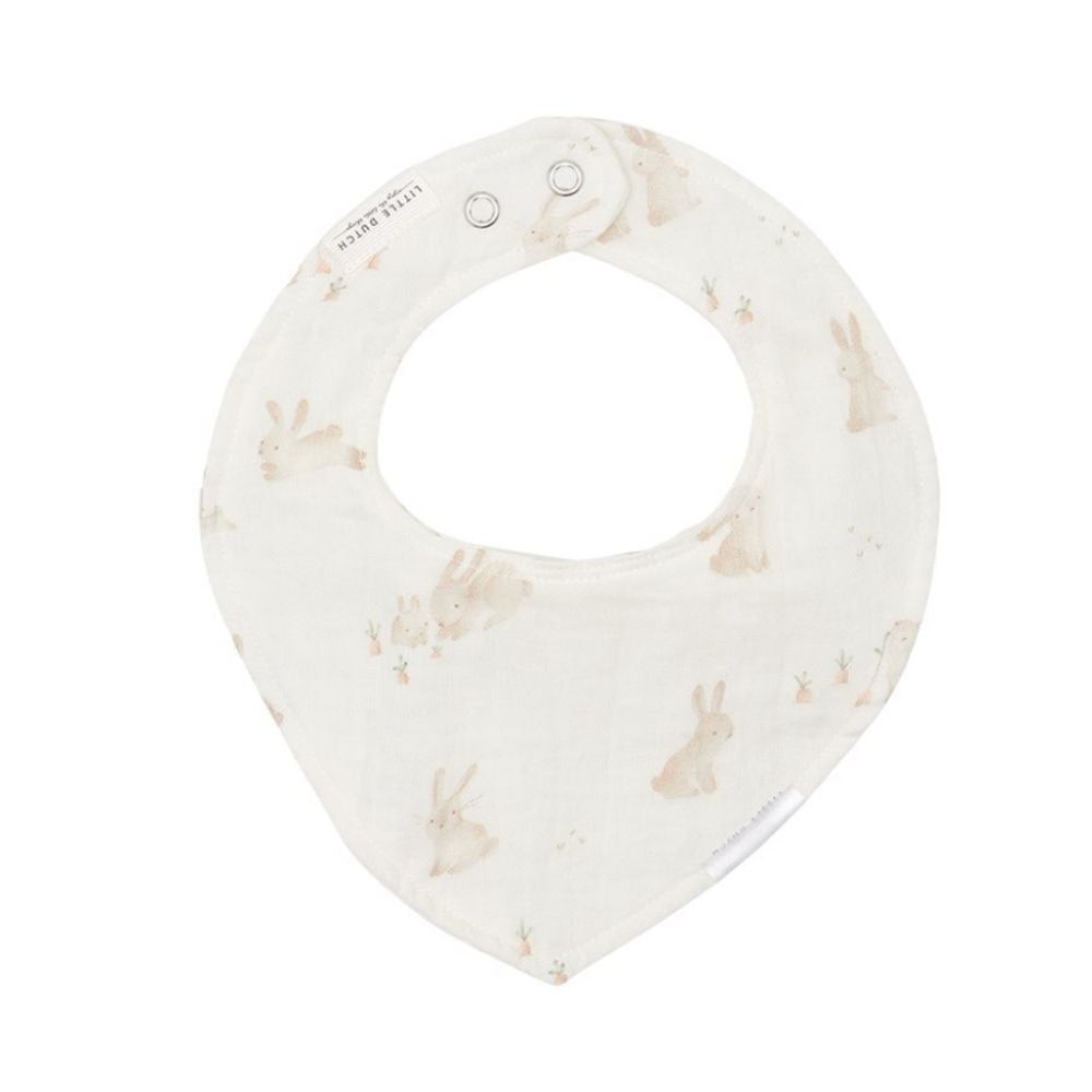 Little Dutch - Bandana Bib Muslin - Baby Bunny