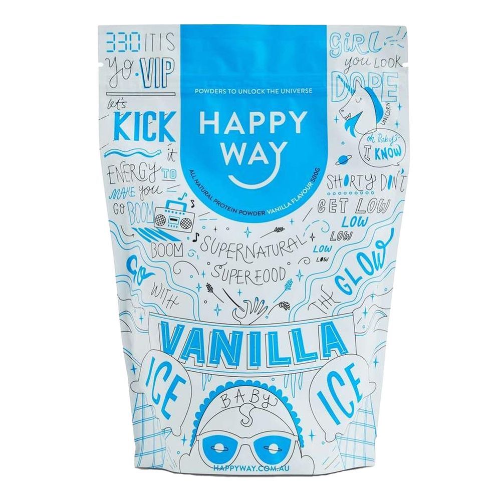 Happy Way - Whey Vanilla Protein Powder - 500g