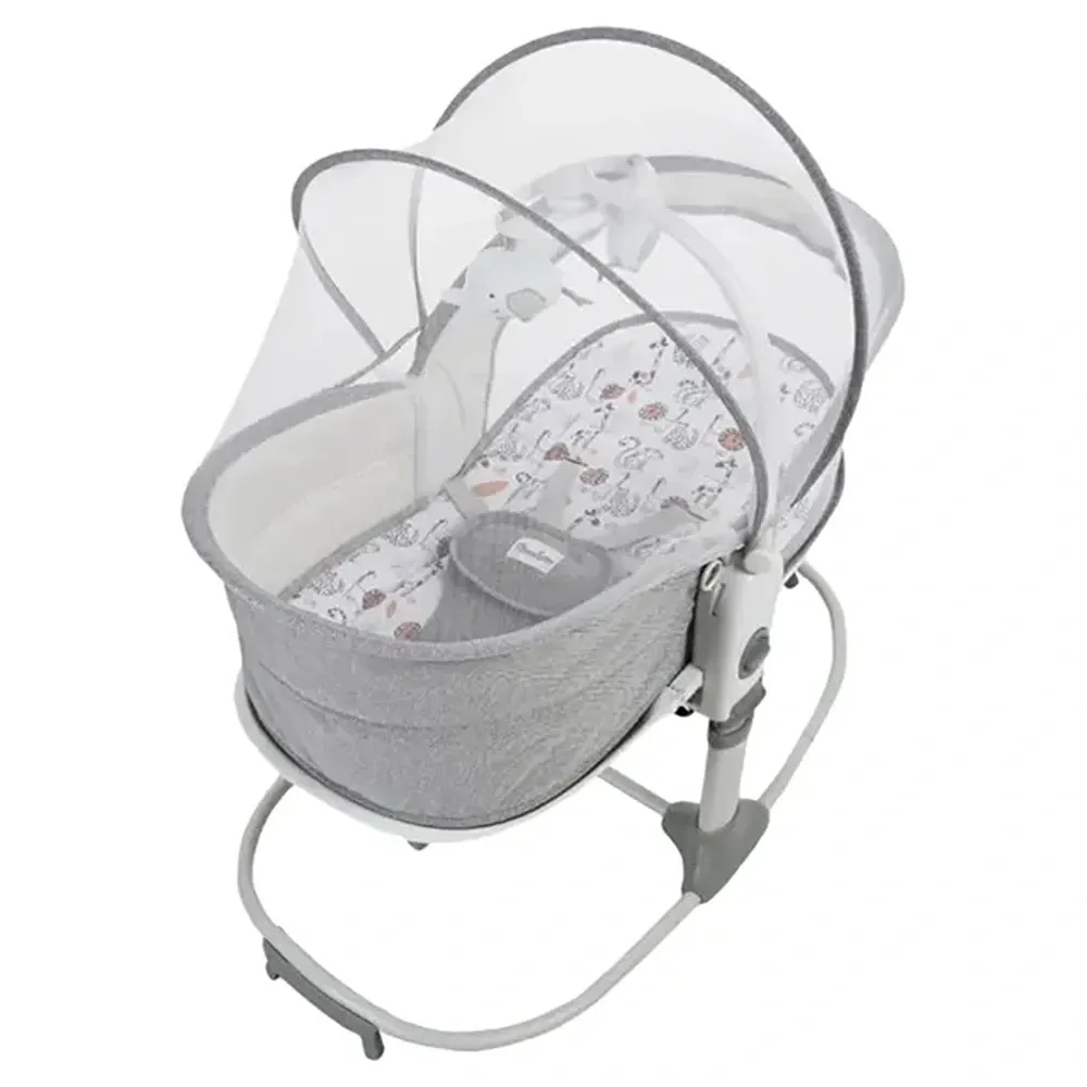 Mastela - 6-in-1 Baby Bassinet & Rocker - Grey