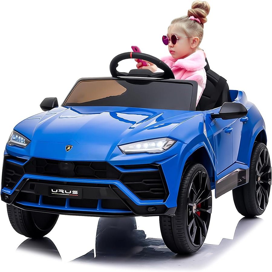 Factual Toys - Officially Licensed Lamborghini Urus Kids Electric Ride On Car 12V - Blue