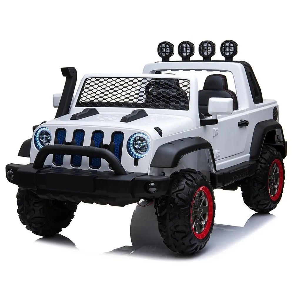 Factual Toys - Kids Electric Ride-On Jeep With Remote Control 12V - White