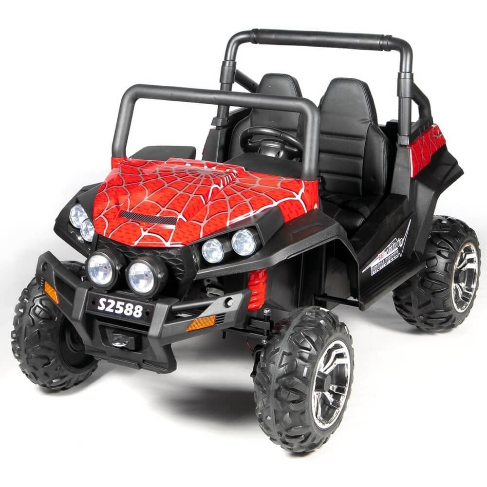 Factual Toys - Jeep Spyder Monster 4X4 Ride On Car - 12V - Red