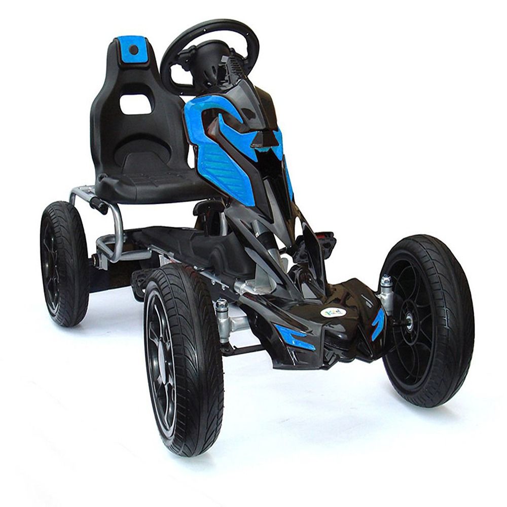 Factual Toys - Thunder Eva Rubber Wheel Go Kart - Blue