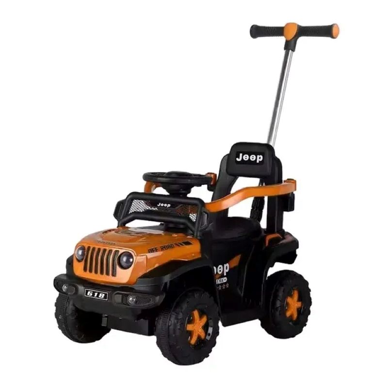 Factual Toys - Artic Mini Push Jeep With Handle - Orange