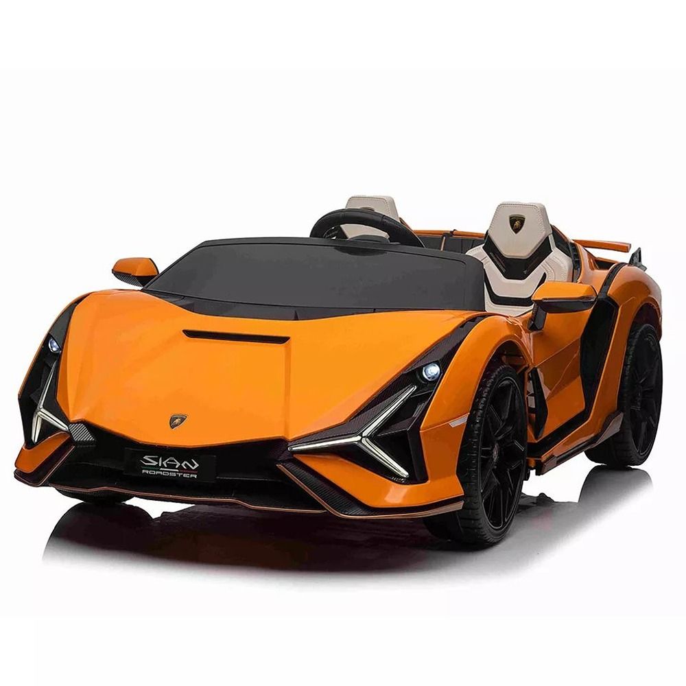 Factual Toys - Lamborghini Sian 2 Seater Kids Ride-On Car - Orange