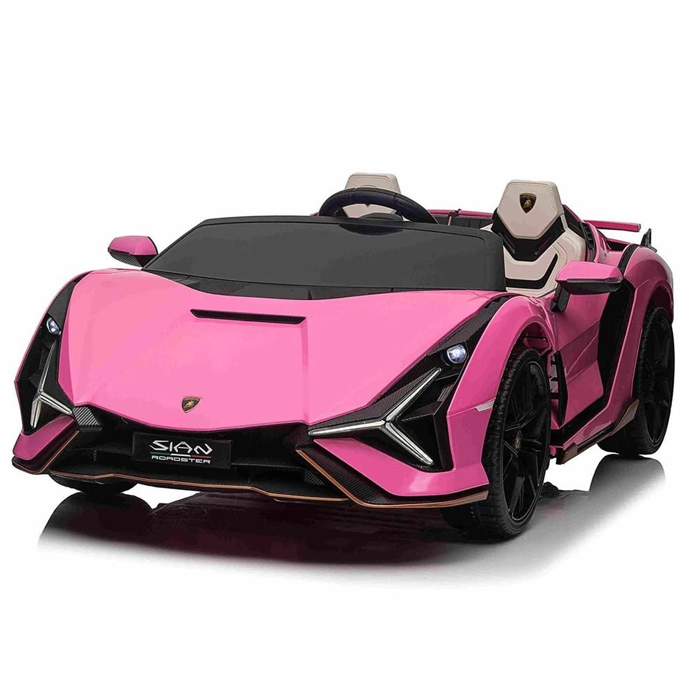 Factual Toys - Lamborghini Sian 2 Seater Kids Ride-On Car - Pink