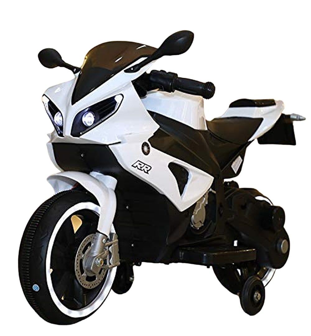 Factual Toys - Kids Electric Ride-On Motorcycle 12V - White