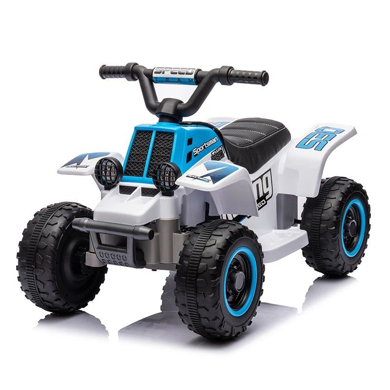 Factual Toys - Kids Electric Ride-On Quad Bike 6V - White