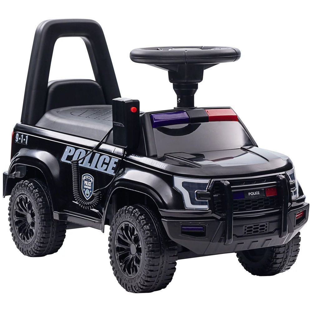 Factual Toys - Kids Police Push Car - Black