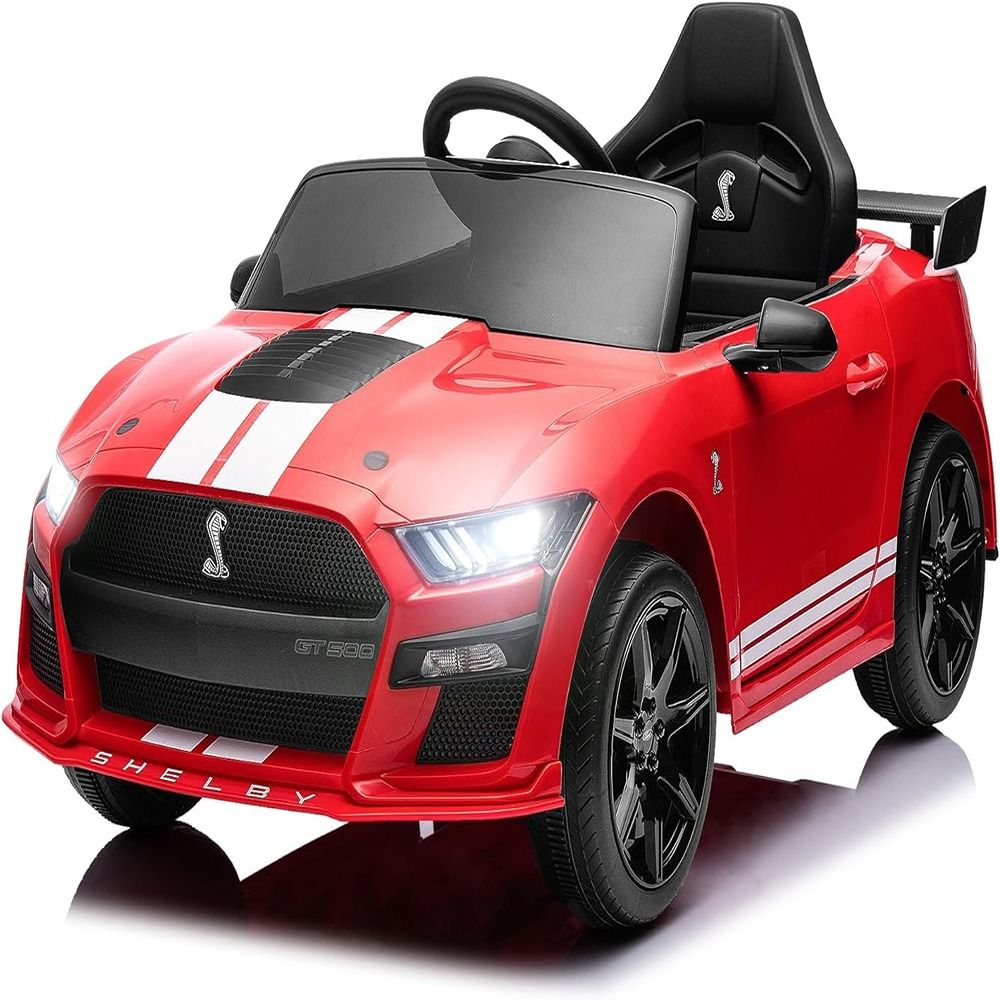 Factual Toys - Ford Mustang Battery Operated Kids Ride-On Car - 12V - Red