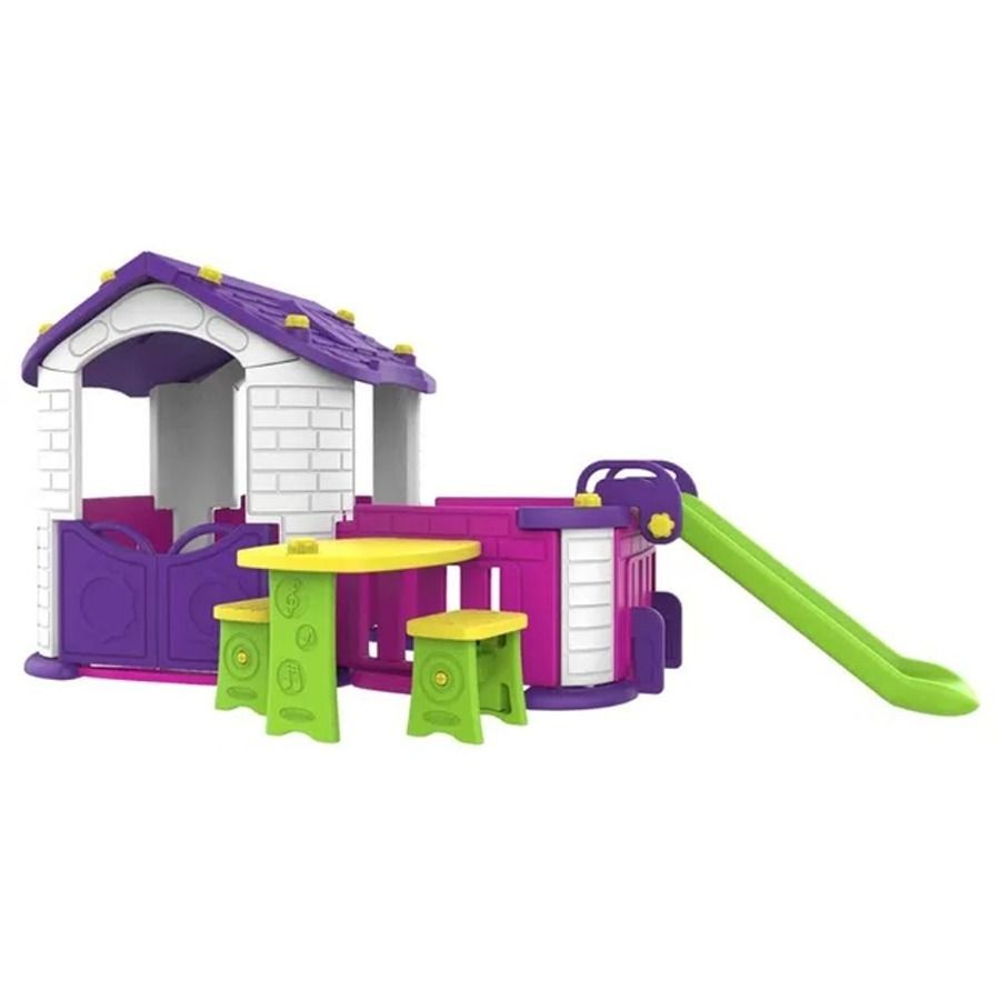 Factual Toys - Indoor Activity Playhouse With Playpen And Slide