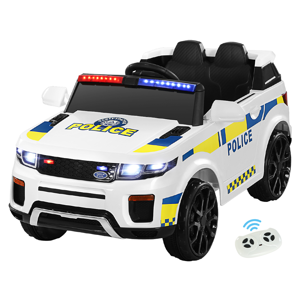 Factual Toys - Kids Electric Police Car 12V - White