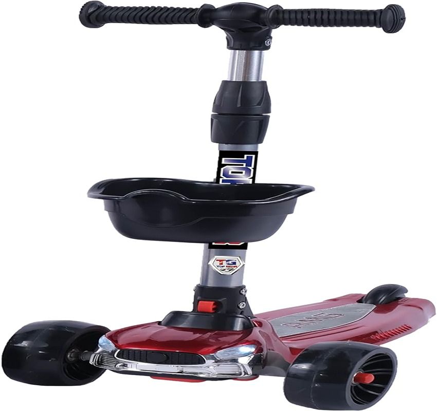 Factual Toys - 3 Wheel Foldable Kick Scooter - Red