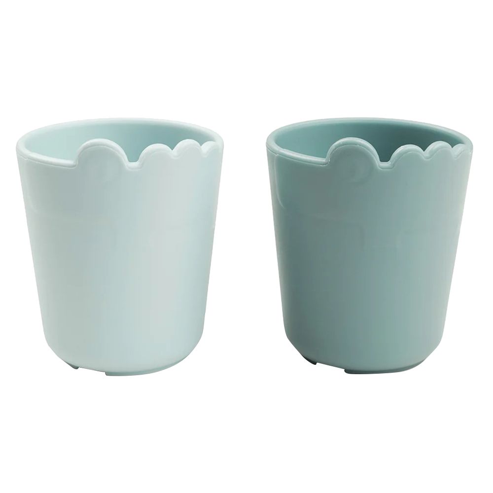 Done by Deer - Kiddish Mini Mug - Croco Blue - 100 ml - Pack of 2