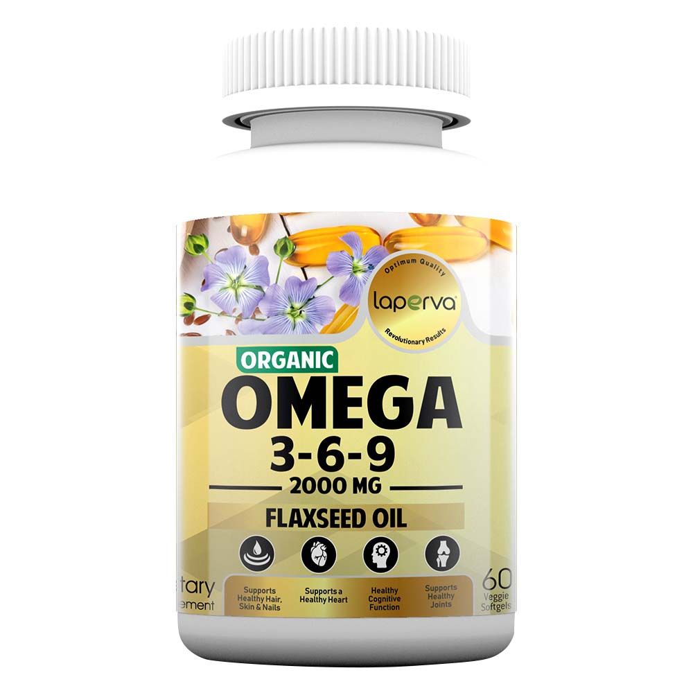 Laperva - Organic Omega-3-6-9 Veggie Softgels - 2000 MG - 60's