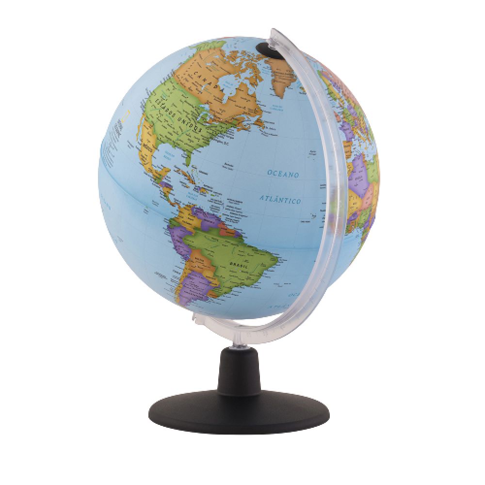 Tecnodidattica - Beginners Illuminated Educational Globe - Blue - 30 cm