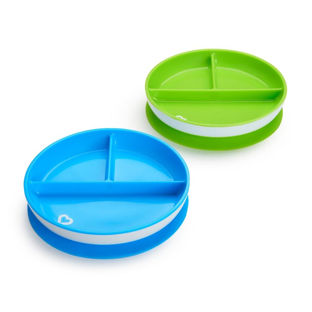 Munchkin - Suction Plate - Blue/Green - 2pcs