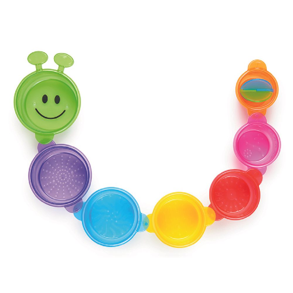 Munchkin - Caterpillar Spillers Bath Toy Set - 7pcs