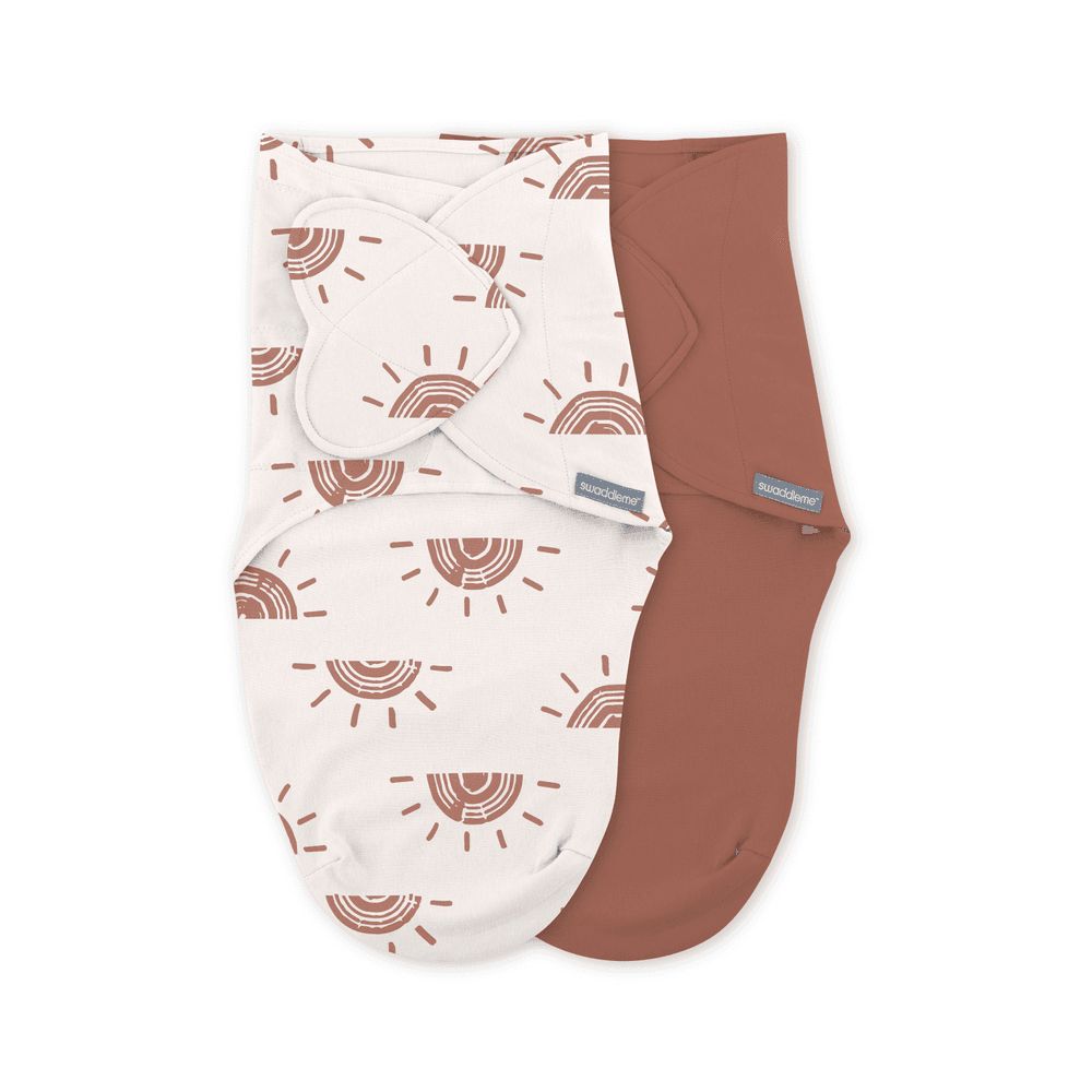 Summer Infant - SwaddleMe Monogram Swaddle - Rising Sun - Pack of 2