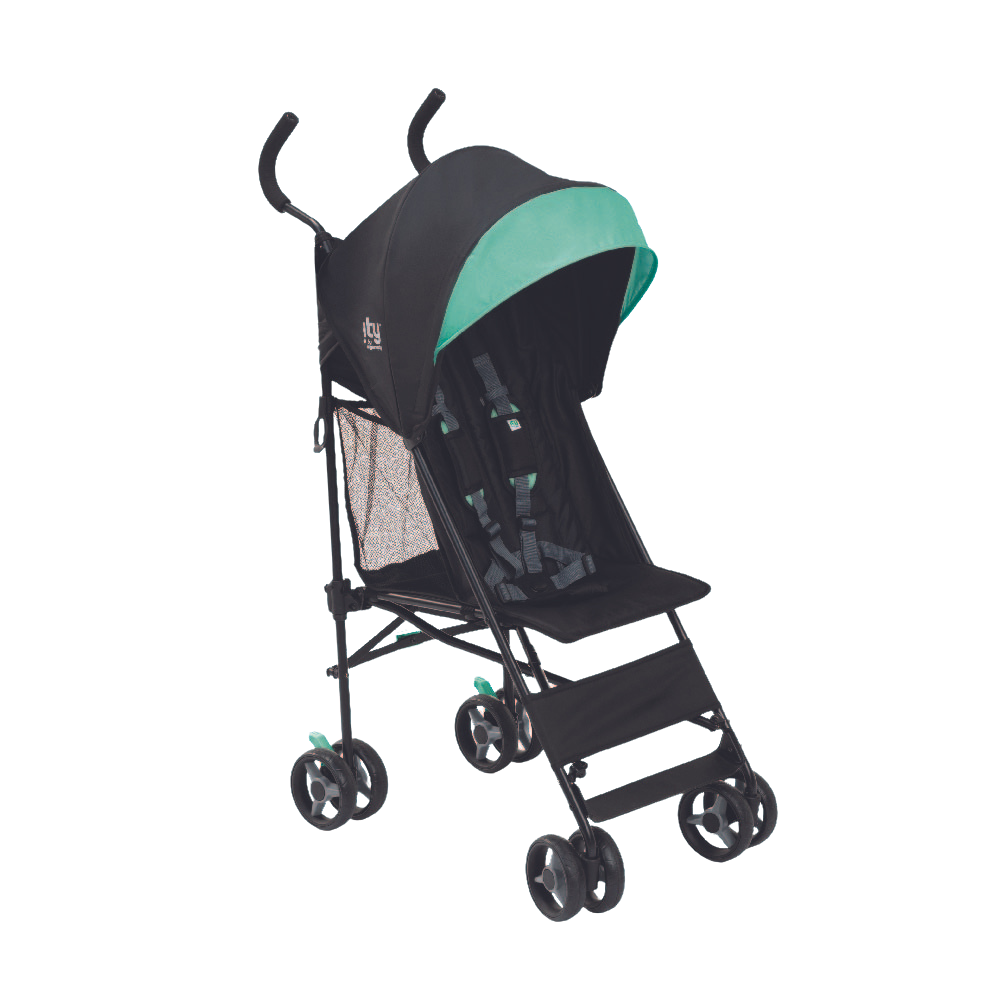 Summer Infant - Smooth Stroll Convenience Stroller - Black/Green