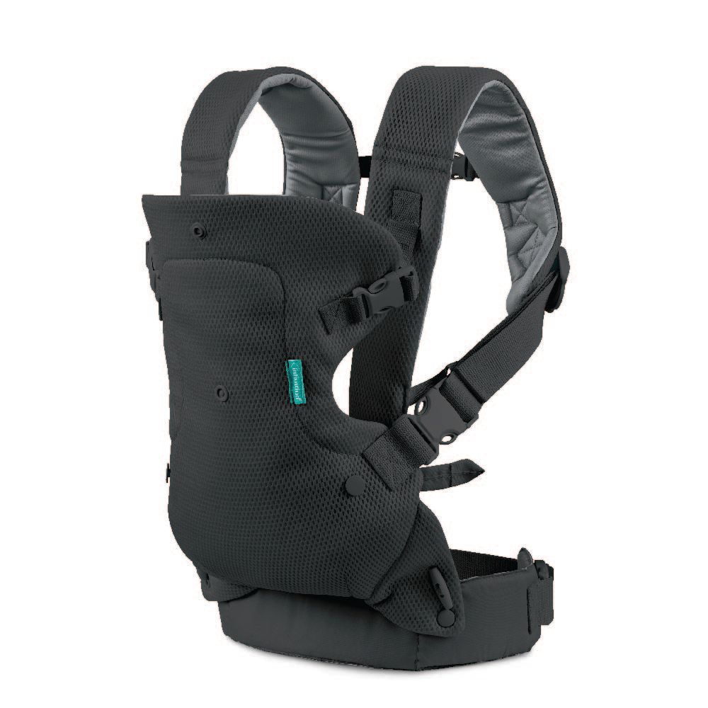 Infantino - Flip 4-in-1 Light And Airy Convertible Baby Carrier - Black