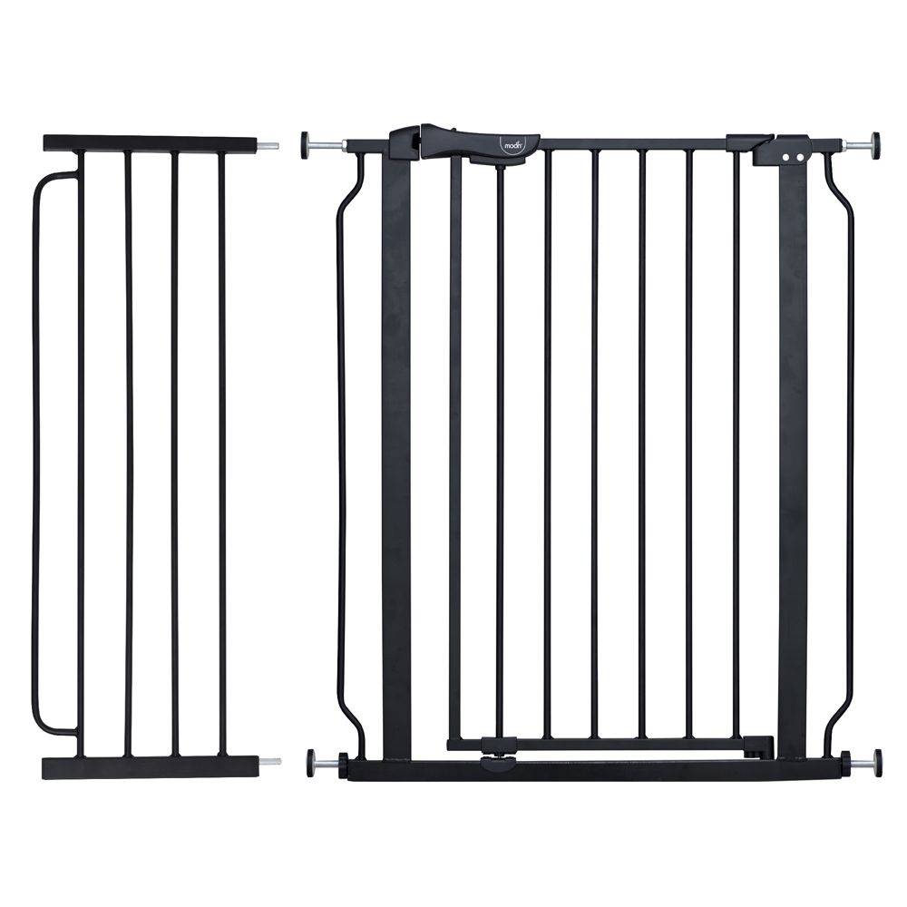 Moon - Secura Safety Gate With 30 cm Extension - Black - 76-80 cm