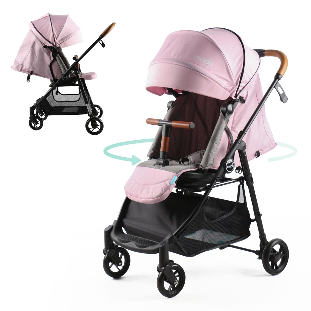 MOON - Revo 360 Rotating Stroller - Pink