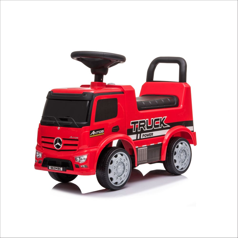 Moon - Mercedes Benz Truck Licensed Foot to Floor Ride On - Red