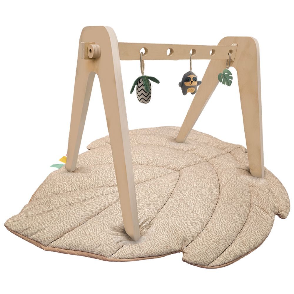 Moon - Natures Nook Maple Leaf Shaped Baby Playmat - Beige