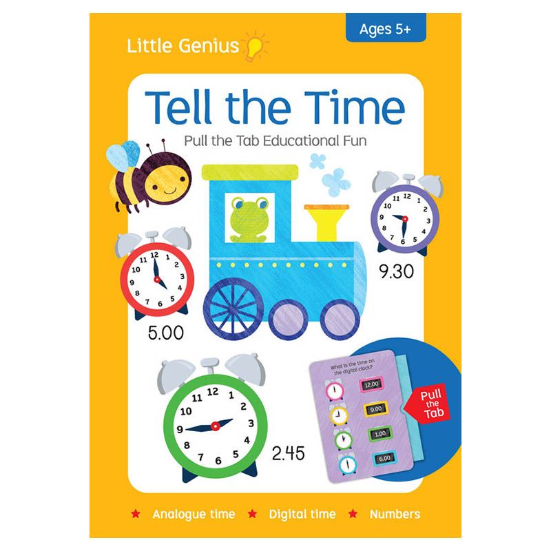 Little Genius - Tell The Time Pull The Tab Flash Cards