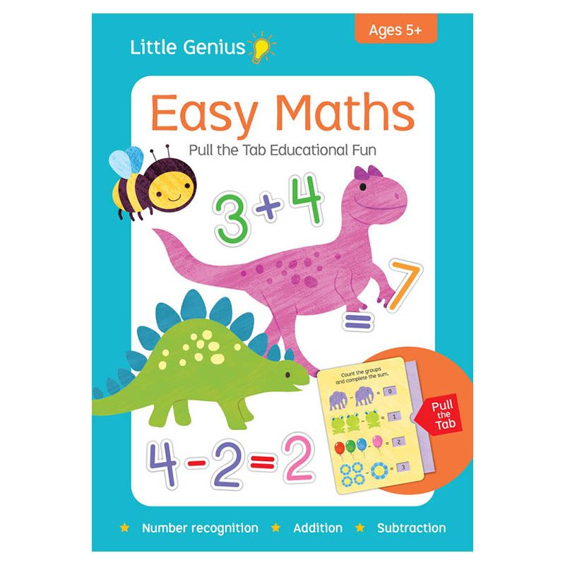 Little Genius - Easy Maths Pull The Tab Giant Flash Cards