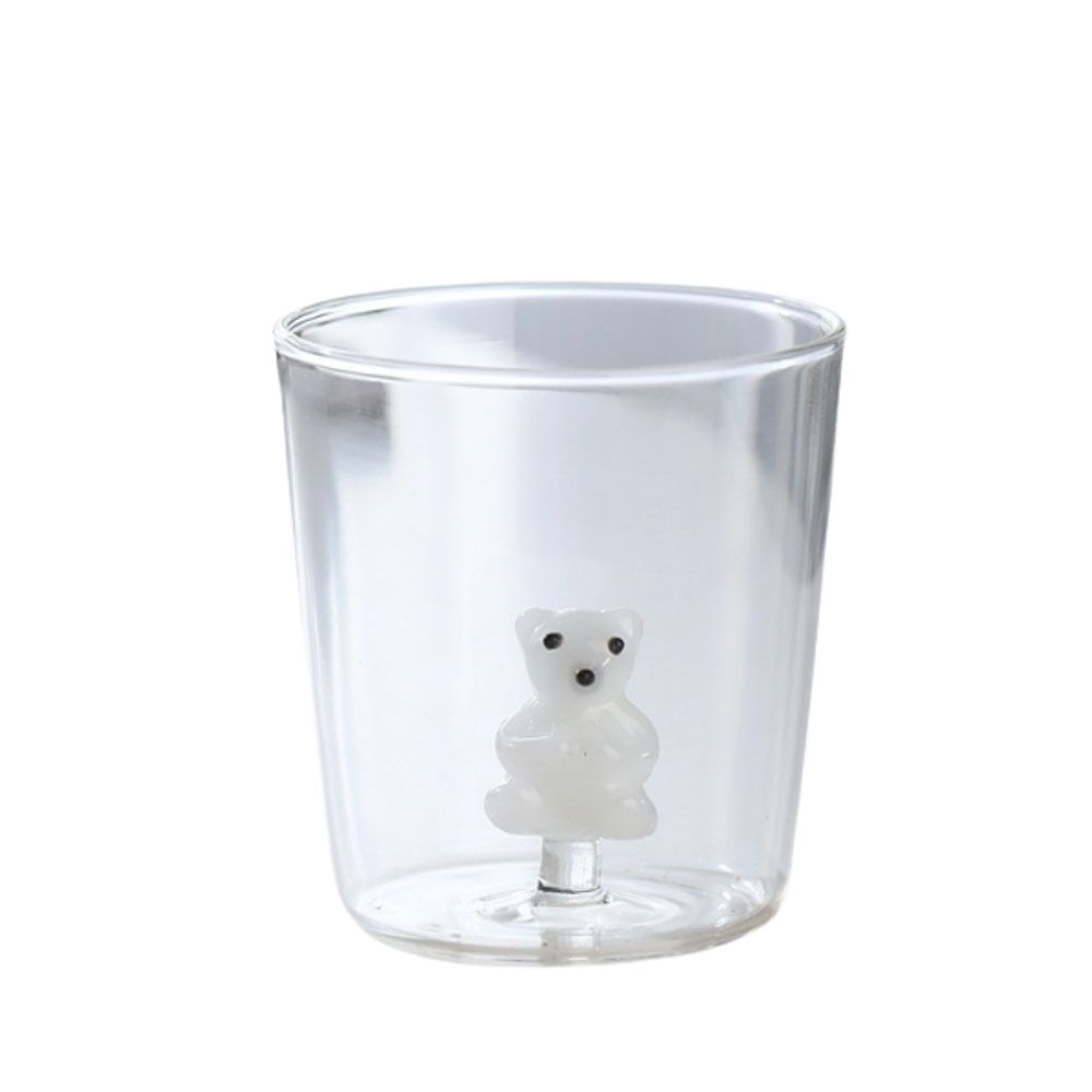 1Chase - Animal Design Borosilicate Glass Cup - Polar Bear - 300 ml