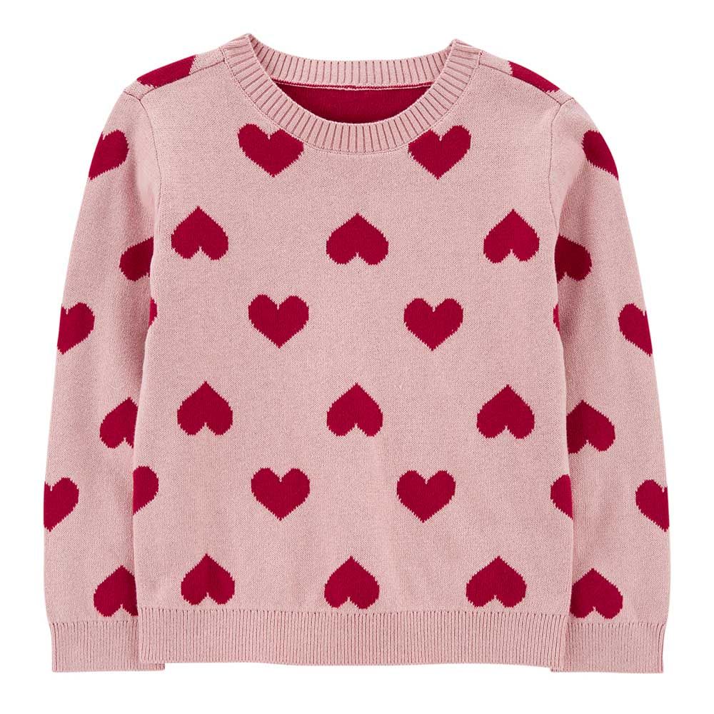 Carters - Valentine's Day Heart Sweater - Pink