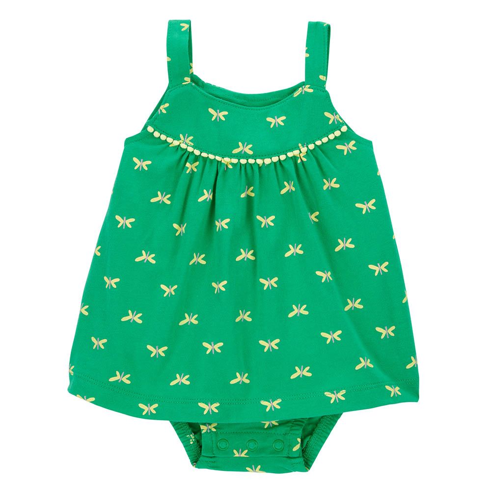 Carters - Butterfly Sleeveless Sunsuit - Green