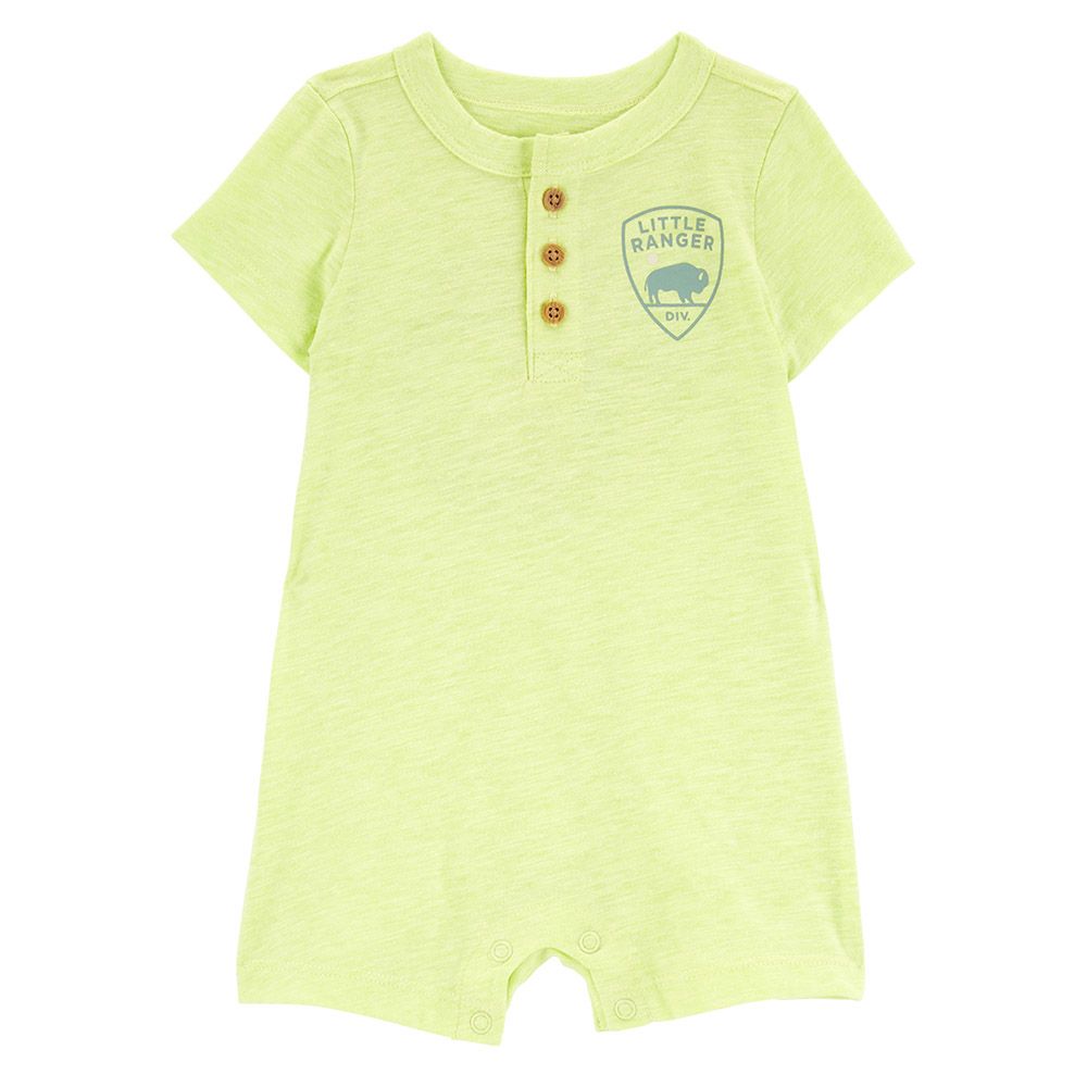 Carters - Little Ranger Neon Romper - Neon Yellow