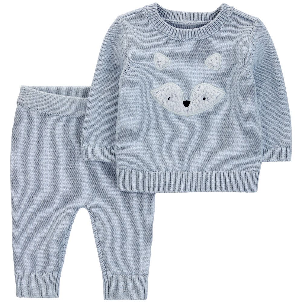 Carters - 2pc-Set - Fox Pullover & Joggers - Blue