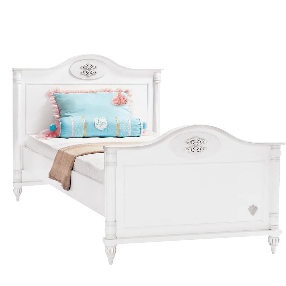 Cilek - Romantic Bed - White - 100x200 cm