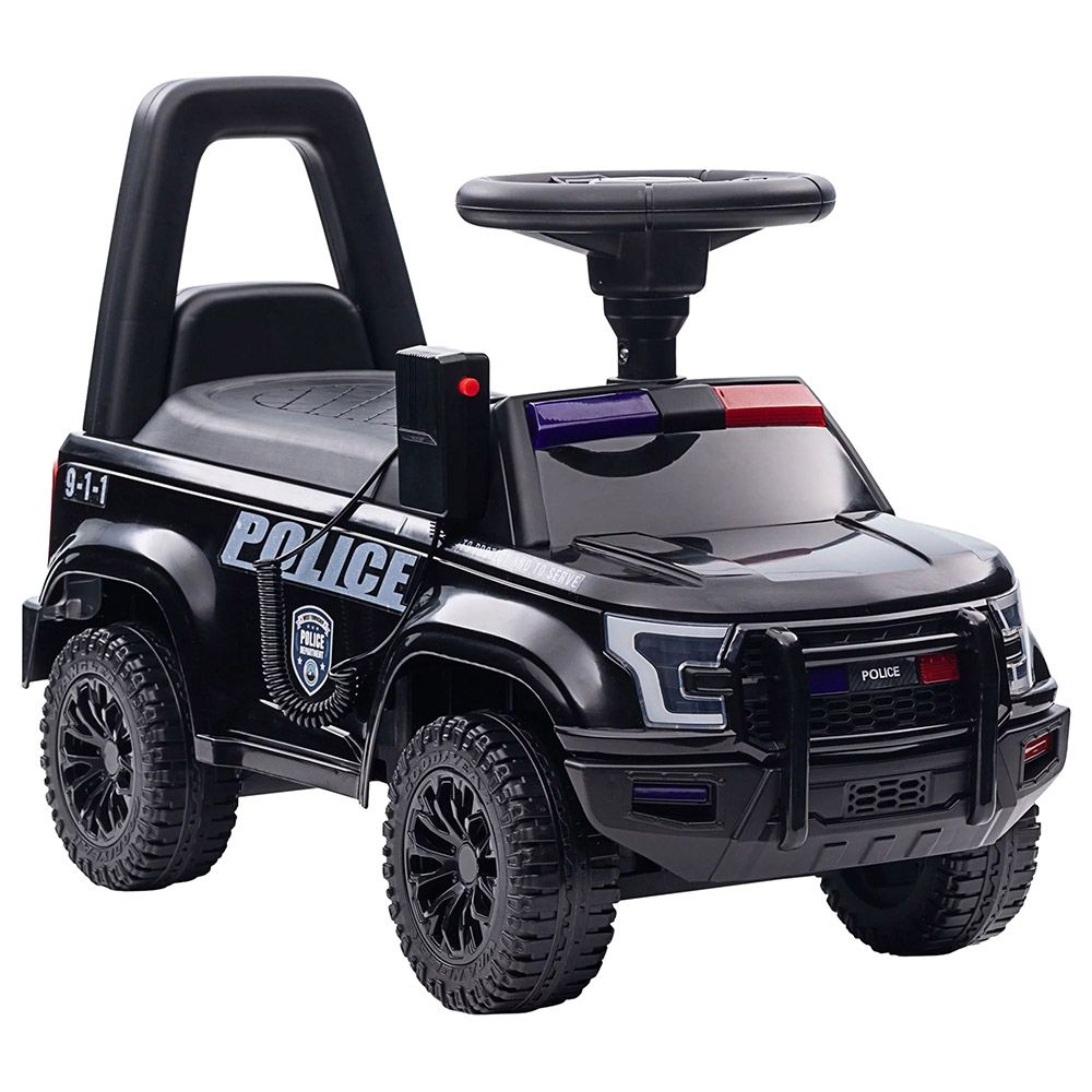 Amsham - Police Rideon Pusher Car - Black