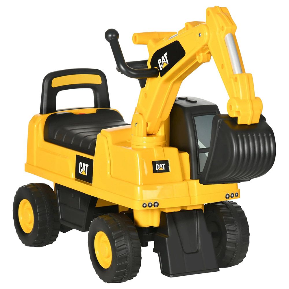 Amsham - Att Caterpillar Rideon Push Car - Yellow