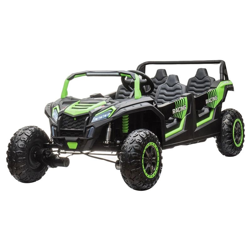 Amsham Toys - 4 Seater Kids Electric Ride-On Car - Green - 24 V