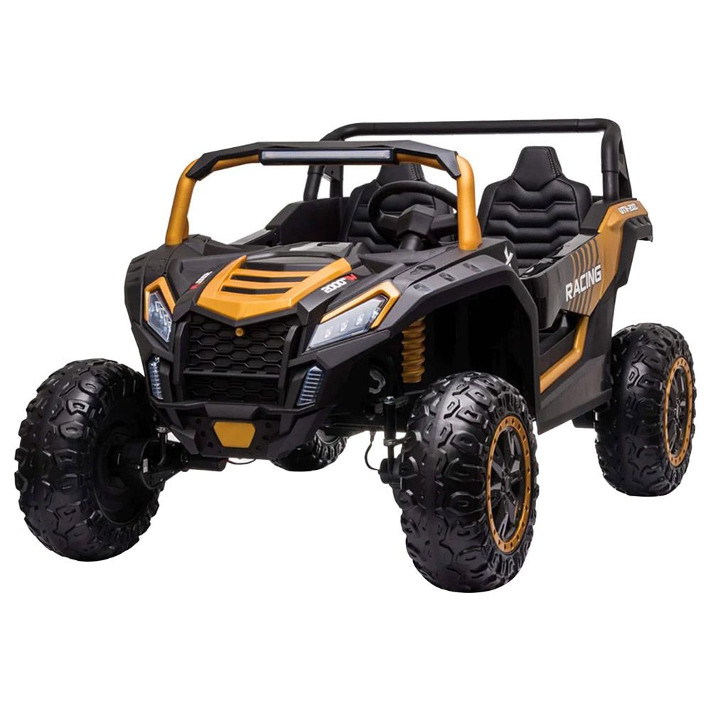 Amsham - Att Utv Kids Electric Rideon Buggy - Gold - 24V