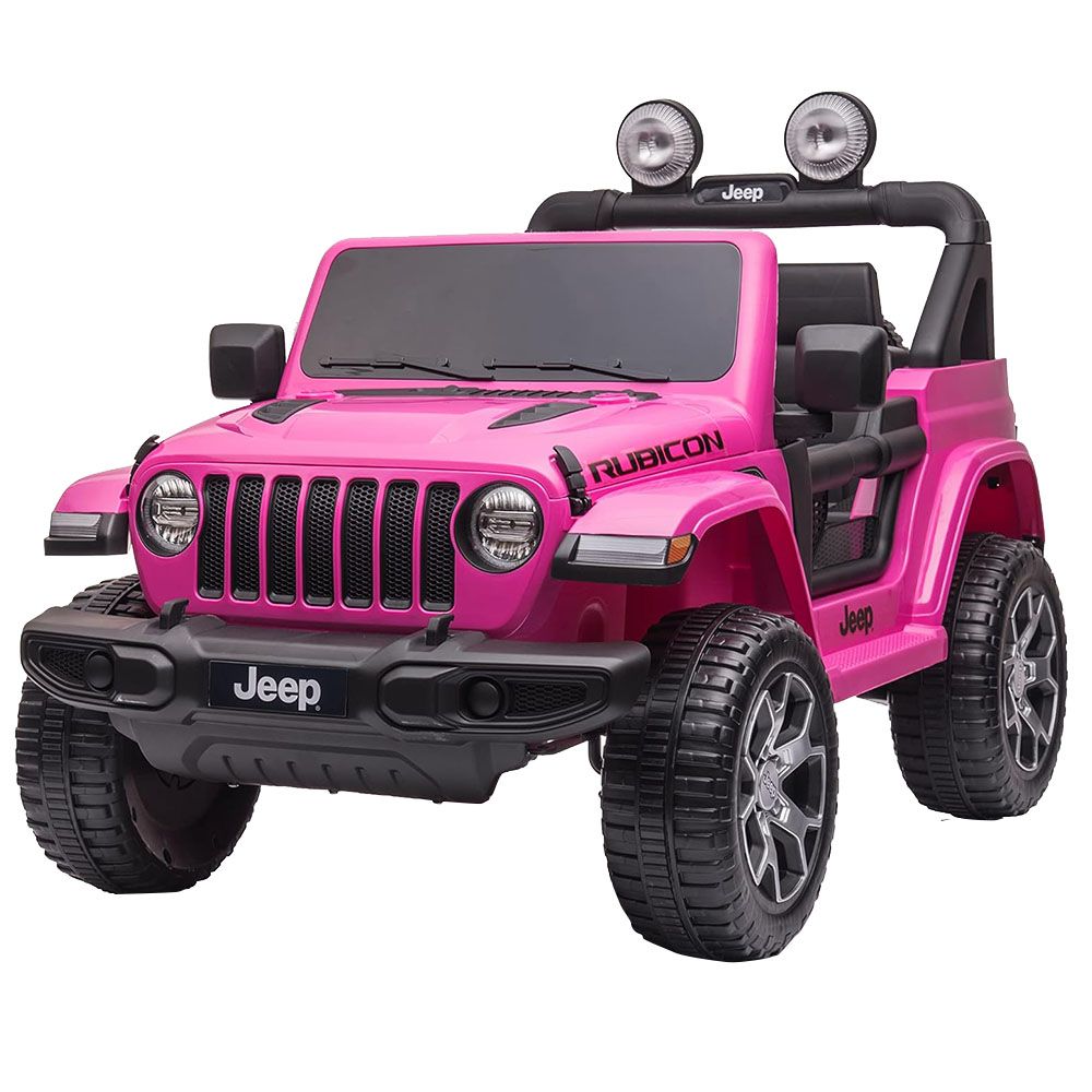 Jeep - Rubicon Licensed Kids Ride-On Jeep - 12V - Pink