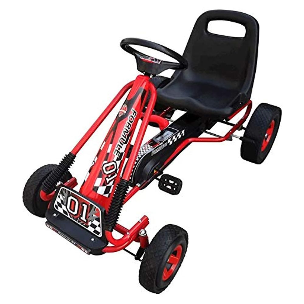 Factual Toys - Go Kart Kids Ride-On Pedal Car - Red