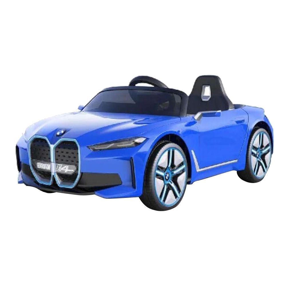 BMW - I4 Licensed Electric Ride-On Car- 12V - Blue