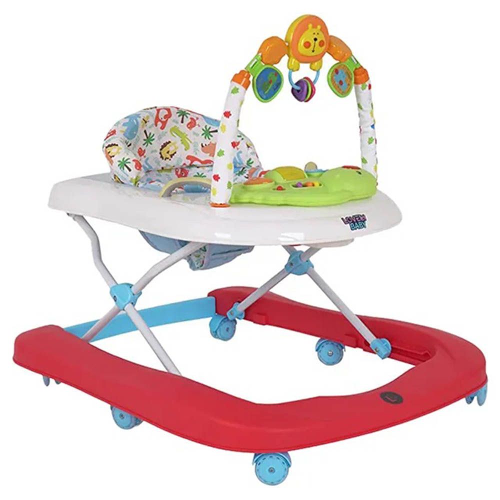 Factual Toys - Baby Walker With Activity Toys - Red