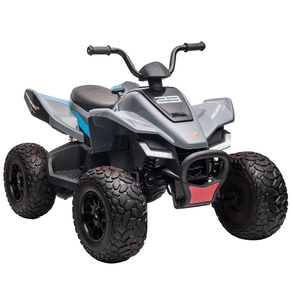 McLaren - 35 Liveries Electric Ride-On Quad Bike - 12V - Grey