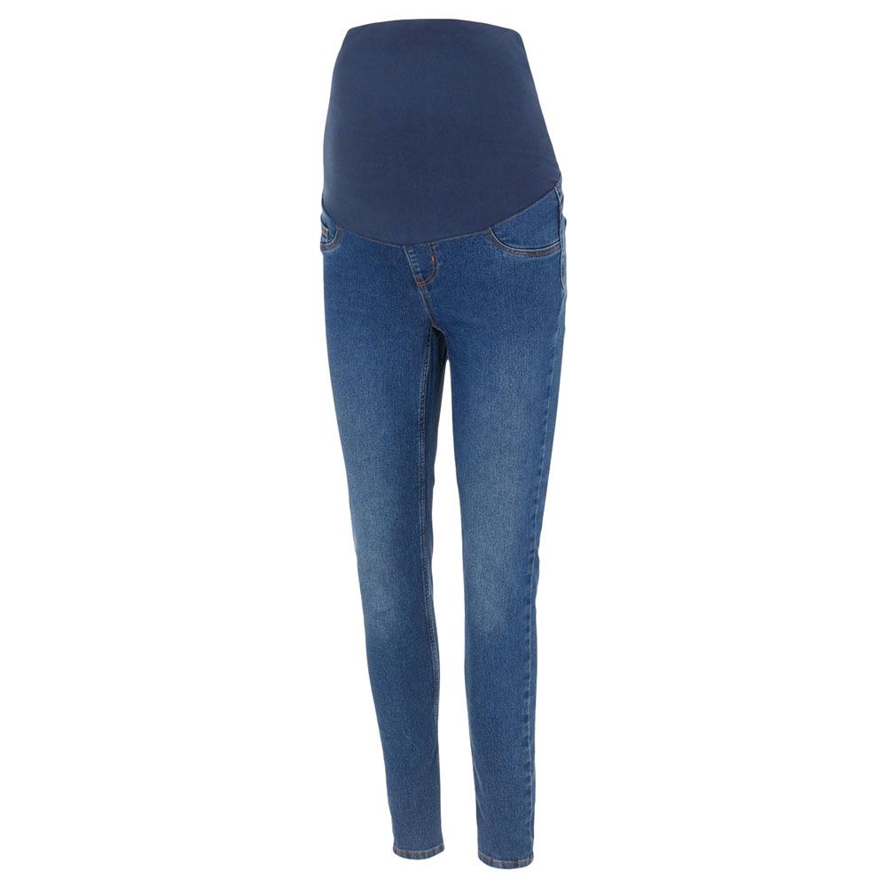 Mamalicious - Maternity Skinny Jeggings - Medium Blue