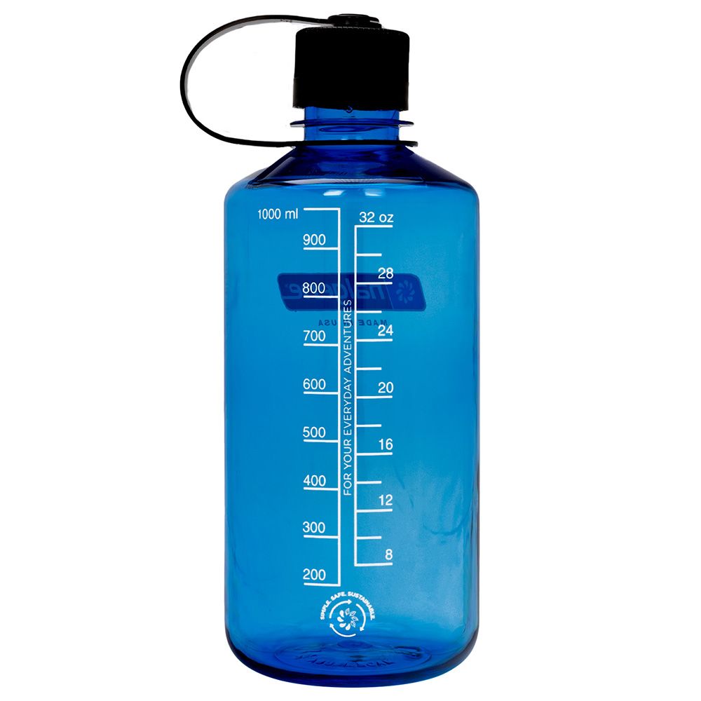 Nalgene - Narrow Mouth Sustain Tritan Renew Bottle - 1 L- Slate Blue