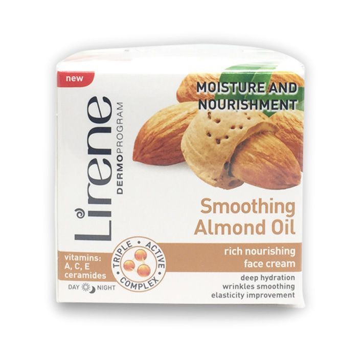 Lirene - Smoothing Almond Oil Face Cream W/ Vitamins 50ml