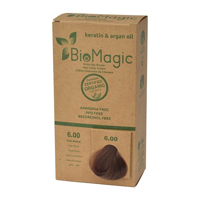 Biomagic - Hair Color Cream Infused W/ Keratin And Argan Oil - CK 6/00 Dark Blonde 60ml